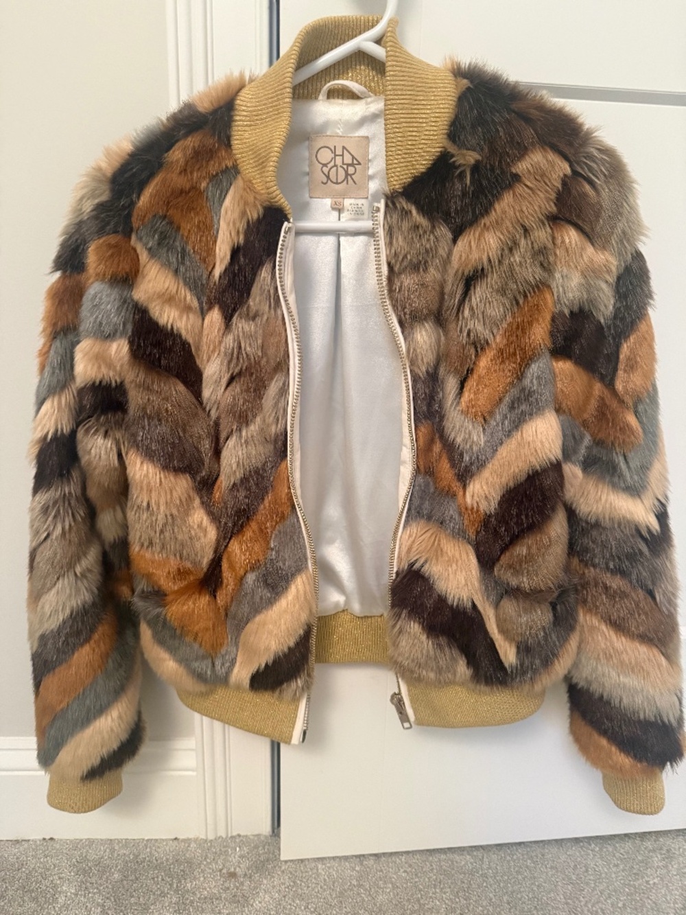Chaser Faux Fur Jacket in Calico
